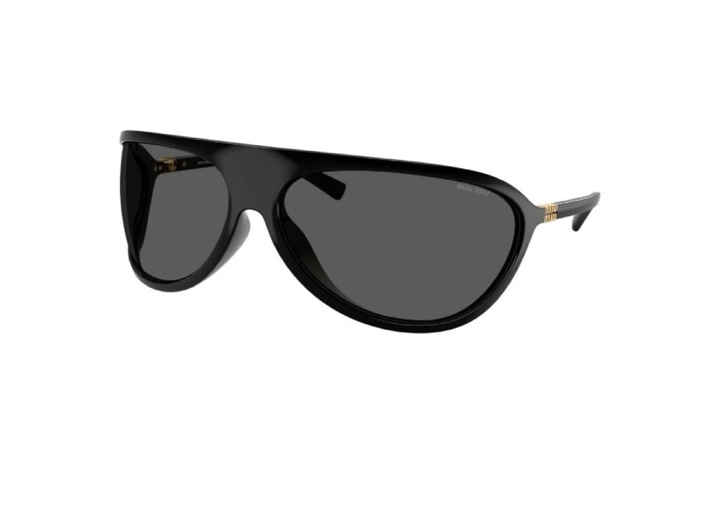 MIU MIU MUA01S (1AB5S0) black dark grey SUNGLASSES
