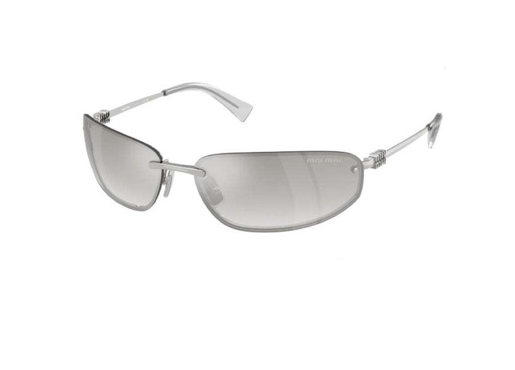 MIU MIU MUA50S (1BC8H1) SUNGLASSES silver with mirrored gradient lenses