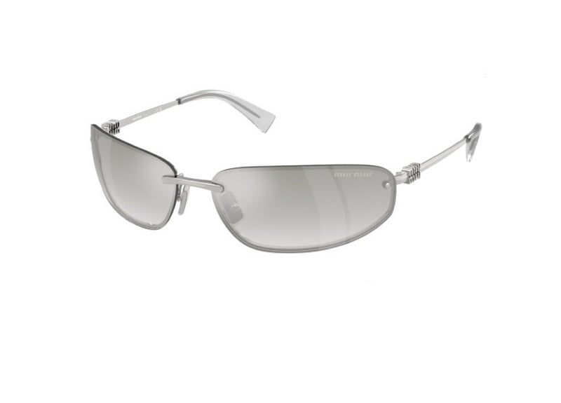 MIU MIU MUA50S (1BC8H1) SUNGLASSES silver with mirrored gradient lenses