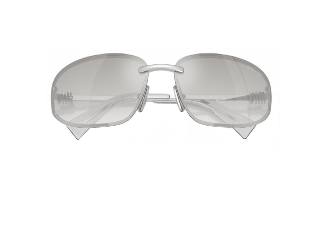 MIU MIU MUA50S (1BC8H1) SUNGLASSES silver with mirrored gradient lenses