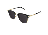 MONTBLANC MB0242S (005) SUNGLASSES black and gold with grey lenses