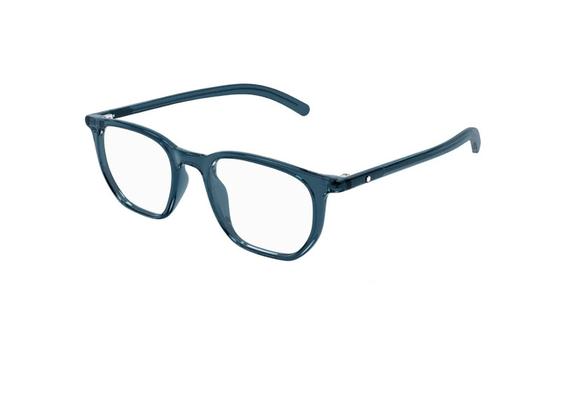 MONTBLANC MB0349O (004) montatura da vista unisex in acetato blu