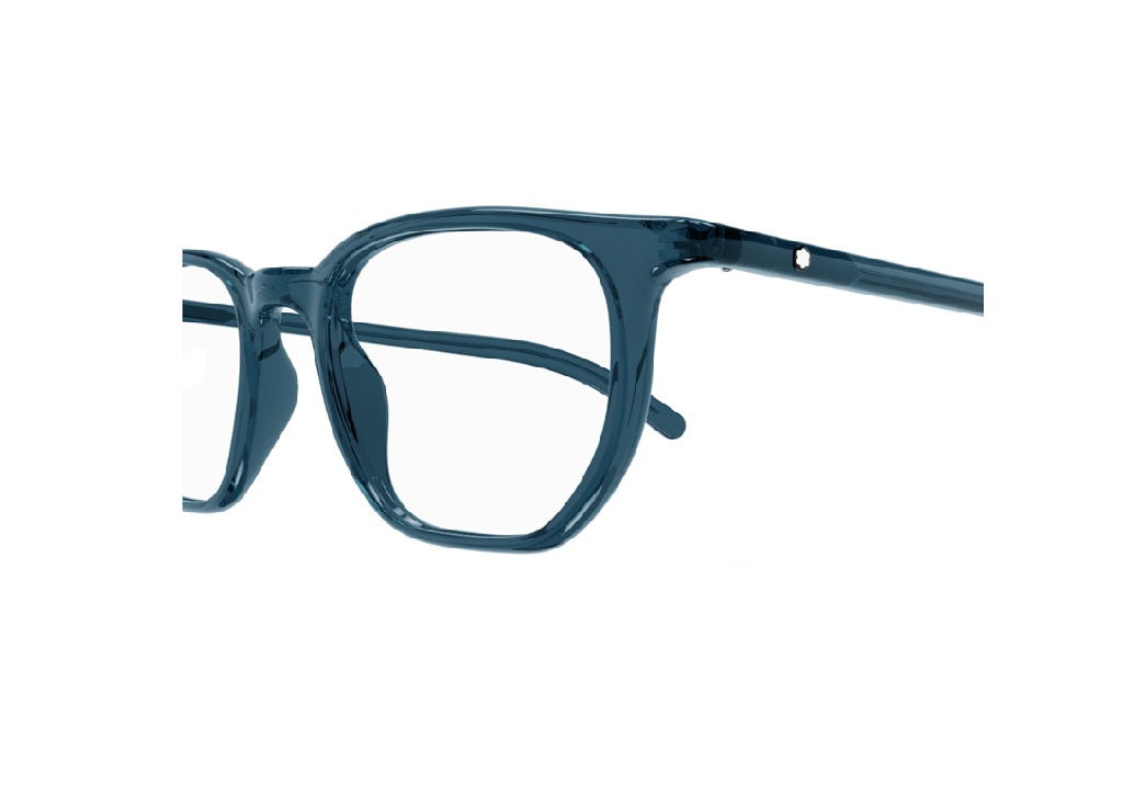 MONTBLANC MB0349O (004) montatura da vista unisex in acetato blu