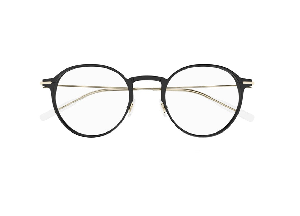 MONTBLANC MB0357O (001) unisex black aluminum optical frame