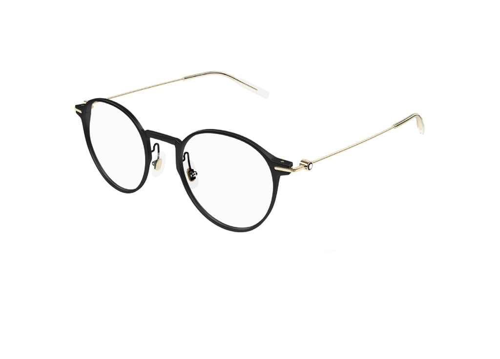 MONTBLANC MB0357O (001) unisex black aluminum optical frame