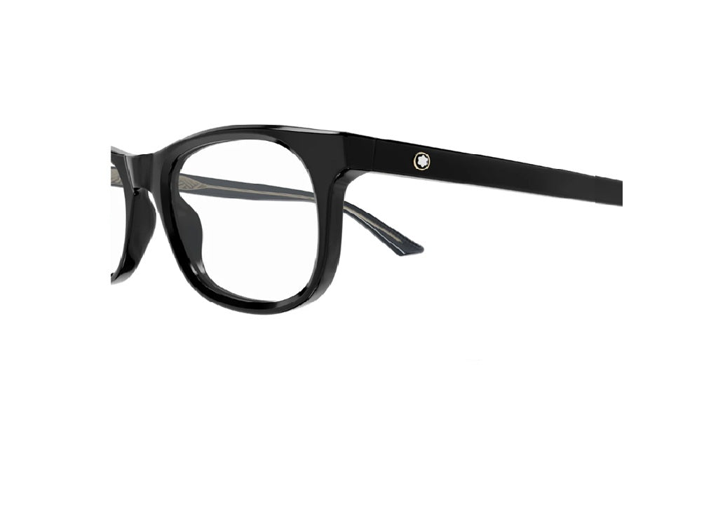 MONTBLANC MB0385O (006) Unisex-Brillenfassung aus schwarzem Acetat