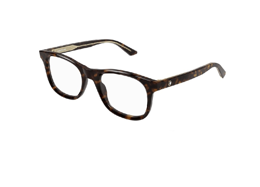 MONTBLANC MB0385O (007) Unisex-Fassung aus Havanna-Acetat