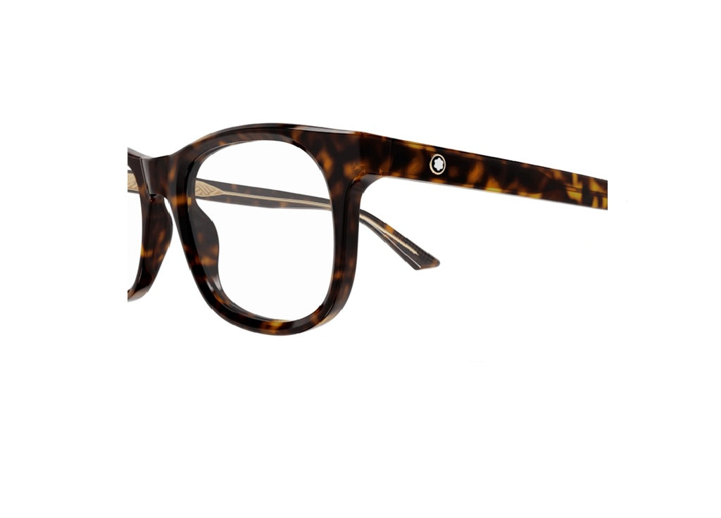MONTBLANC MB0385O (007) Unisex-Fassung aus Havanna-Acetat