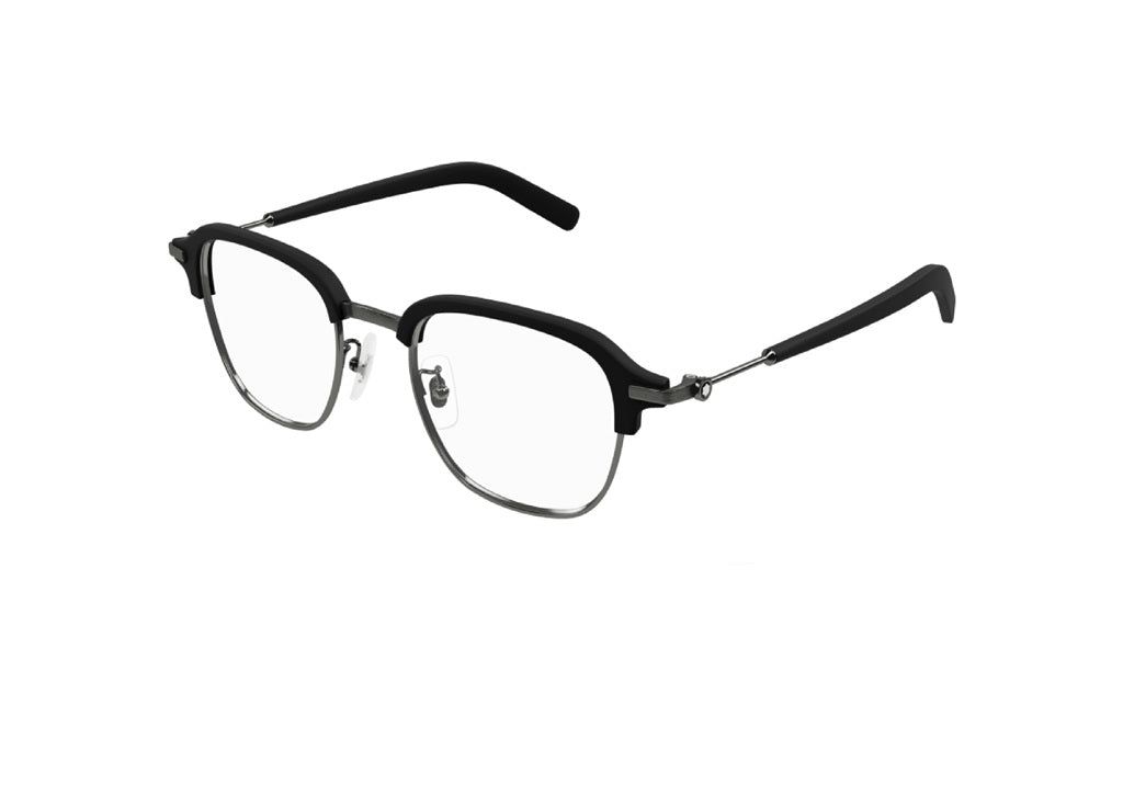 MONTBLANC MB0390O (002) Unisex-Brillenfassung aus grauem Metall