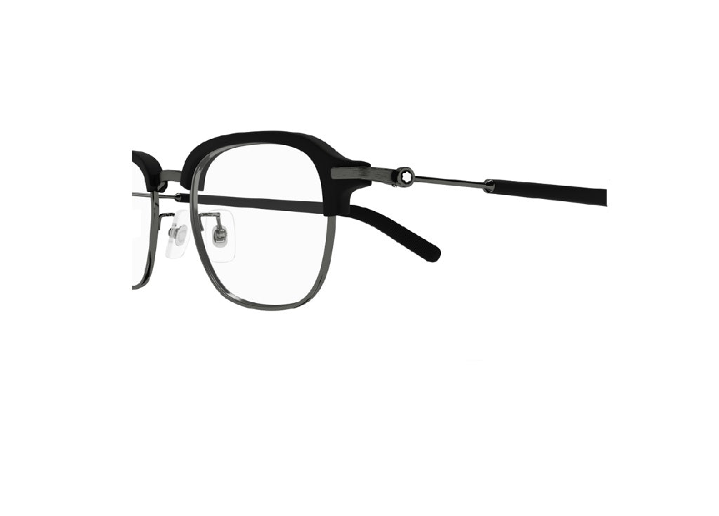 MONTBLANC MB0390O (002) Unisex-Brillenfassung aus grauem Metall