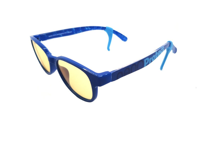 NANOVISTA PRO-GAMER NPO10146 (8-12 anni) occhiali blue block per ragazzi, retangolari color blu