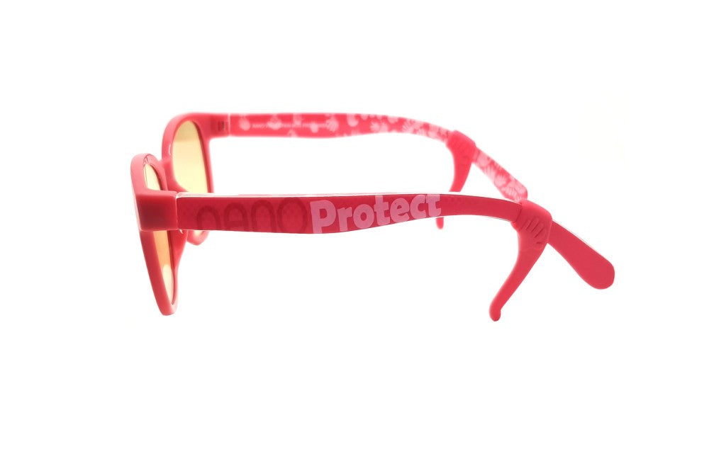 NANOVISTA PRO-GAMER NPO10244 (6-10 Jahre) Blaulichtfilterbrille für Jungen, rechteckig, rosa