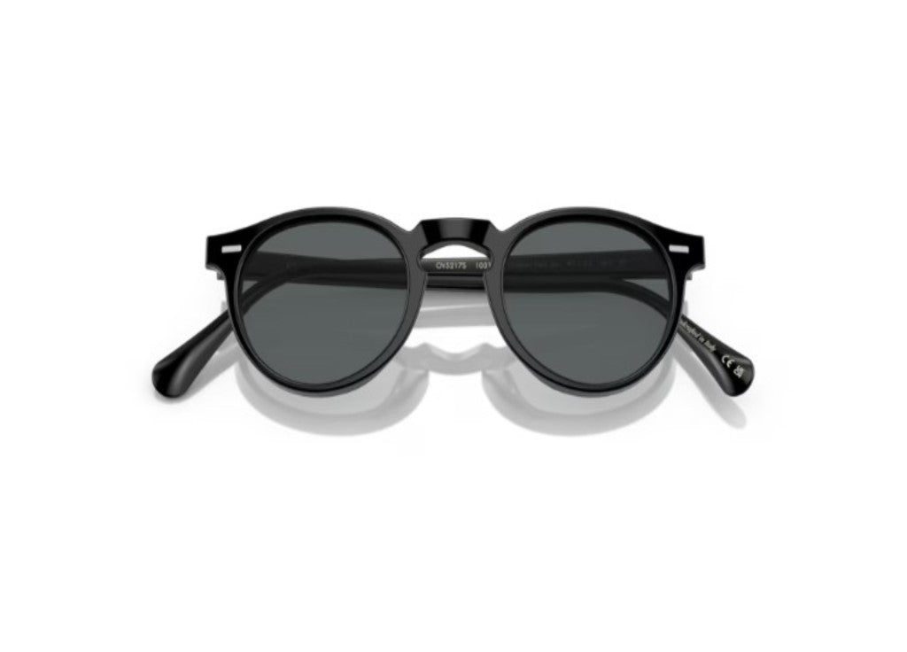 OLIVER PEOPLES GREGORY PECK SUNGLASSES OV5217S 1031P2 Semi-Matte Black Crystal Midnight Express Polarized
