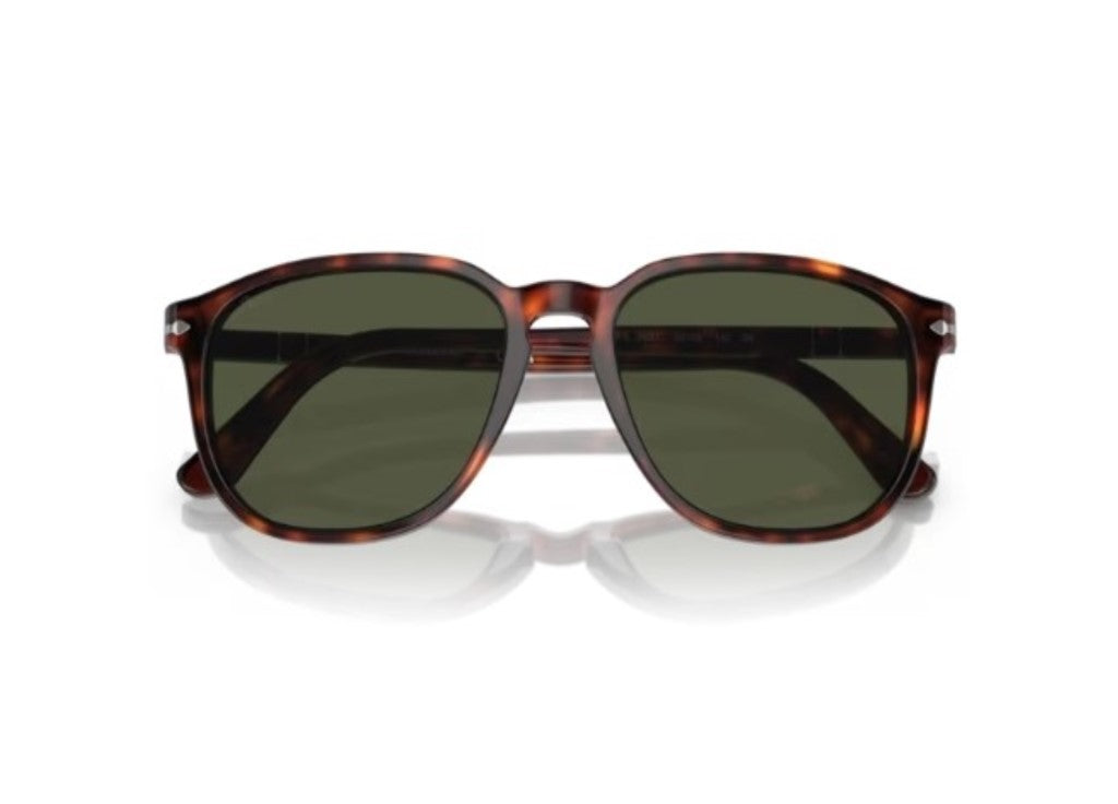 PERSOL PO3019 (24/31) Havannagrüne Sonnenbrille 52