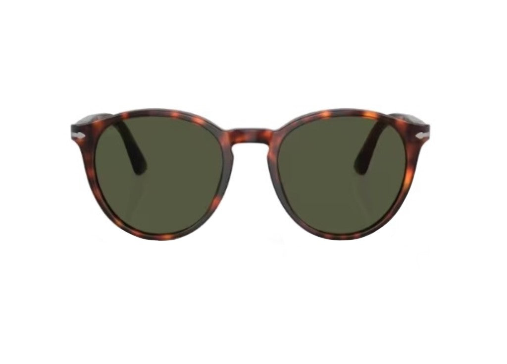 PERSOL PO3152S (901531) Havana SUNGLASSES with green lenses