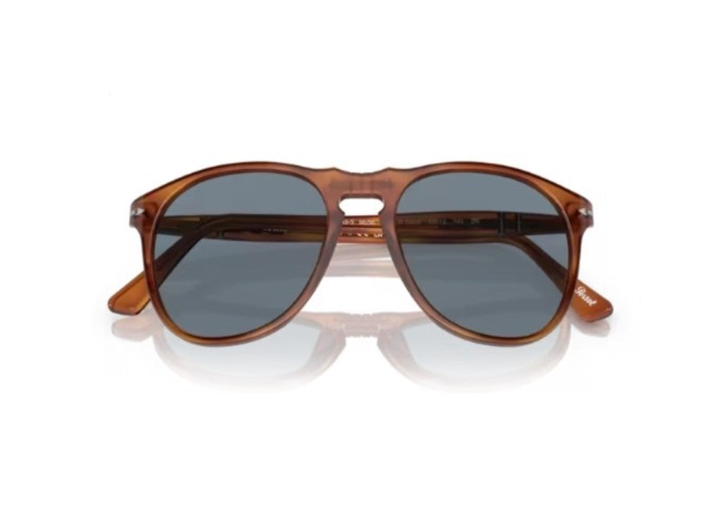 PERSOL PO9649 (96/56) Havana Blue SUNGLASSES