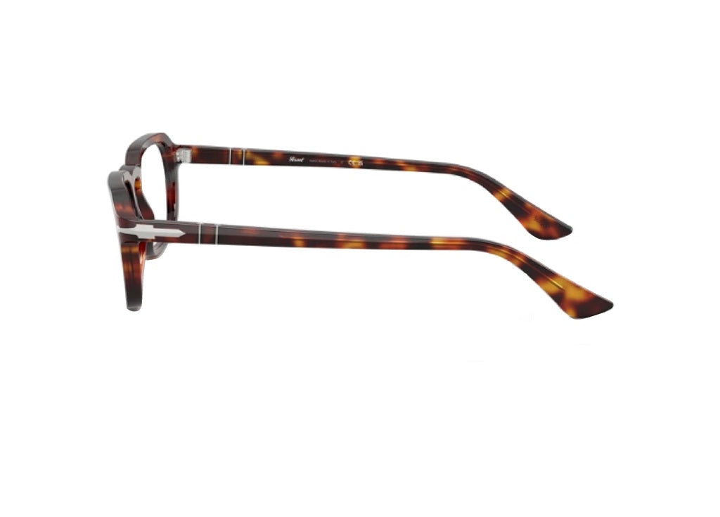 PERSOL PO3390V (24) montatura da vista unisex in acetato havana