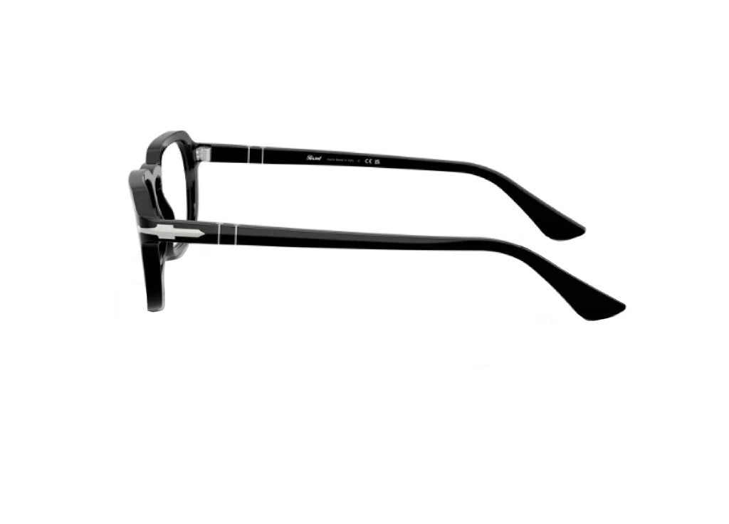 PERSOL PO3390V (95) montatura da vista unisex in acetato nero