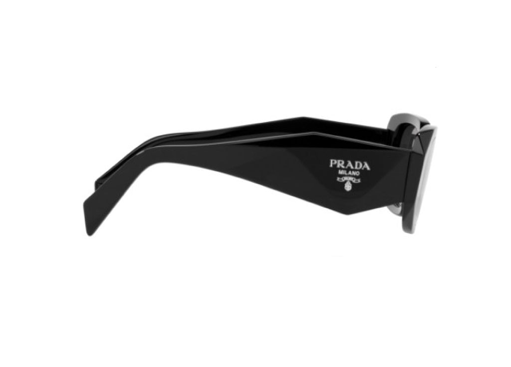 PRADA PR17WS (1AB5S0) SUNGLASSES black acetate with gray lenses