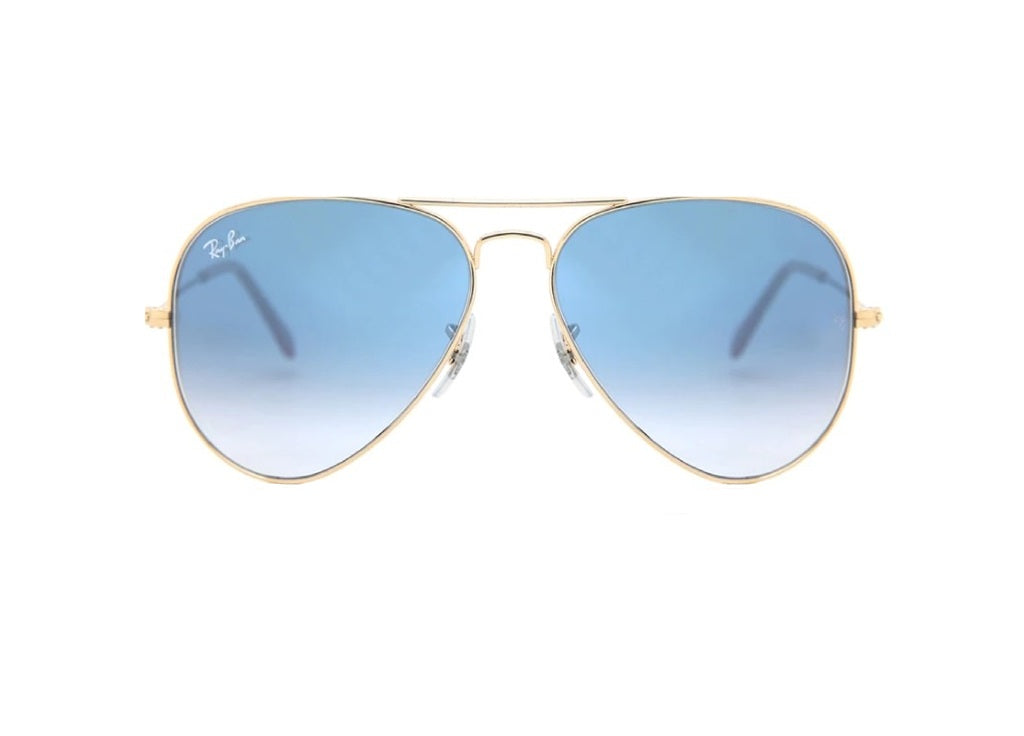 OCCHIALI DA SOLE RAY-BAN AVIATOR 3025 001/3F Oro Blu 58 mm