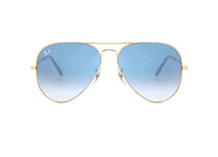 OCCHIALI DA SOLE RAY-BAN AVIATOR 3025 001/3F Oro Blu 58 mm