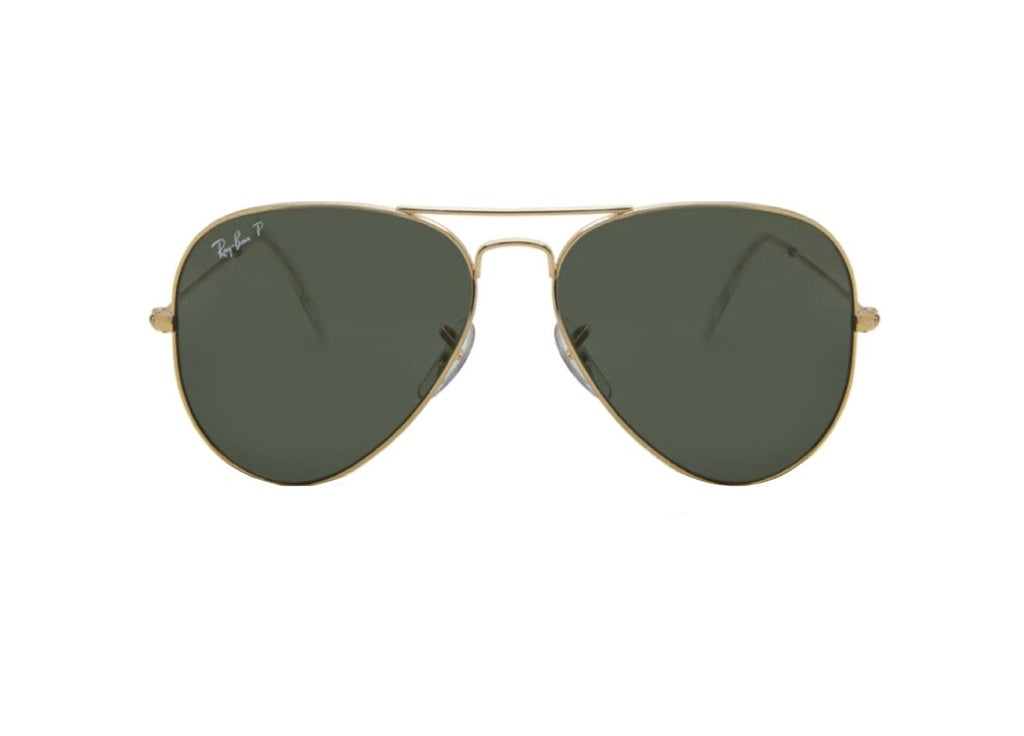 OCCHIALI DA SOLE RAY-BAN AVIATOR 3025 (001) Oro con lenti verdi XL 62mm