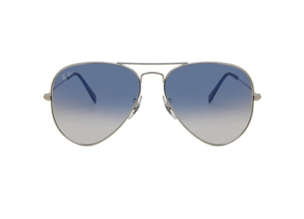 OCCHIALI DA SOLE RAY-BAN AVIATOR 3025 (003/3F) azzurro sfumato argento 58mm