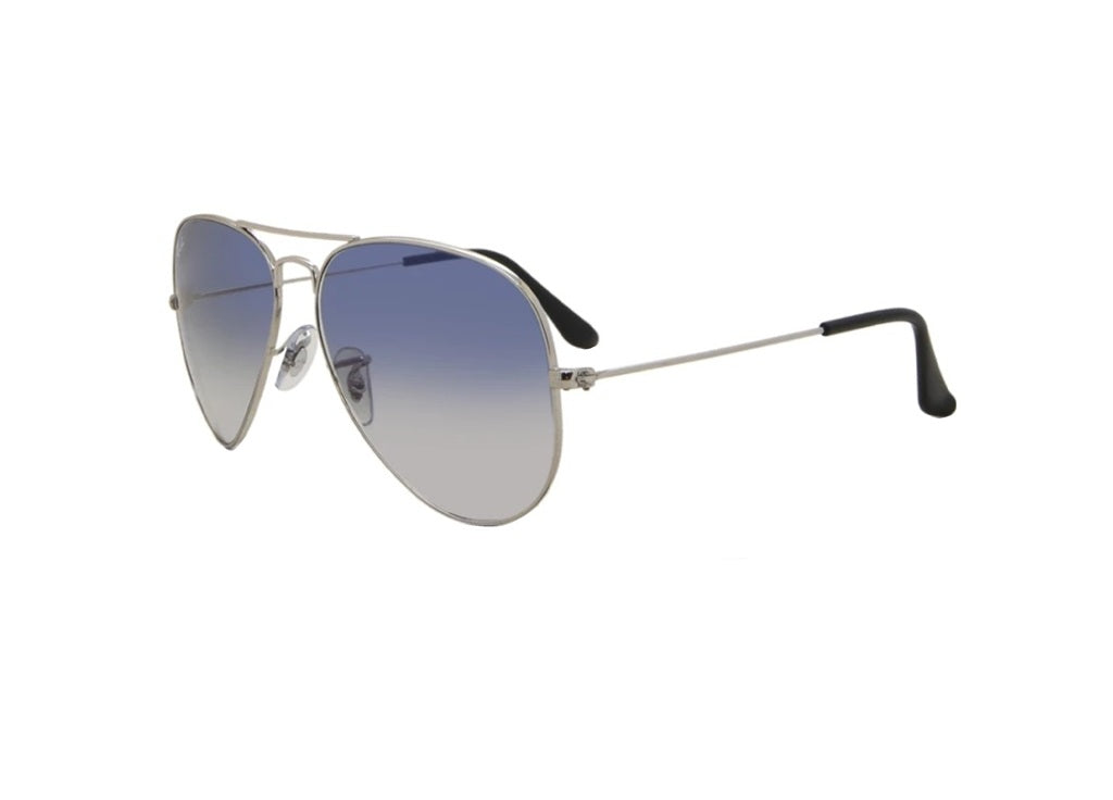 OCCHIALI DA SOLE RAY-BAN AVIATOR 3025 (003/3F) azzurro sfumato argento 58mm