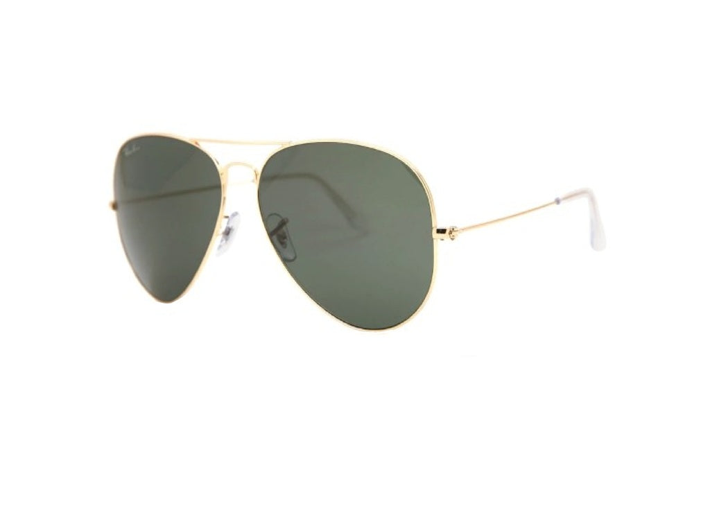 RAY-BAN AVIATOR 3025 (L0205) SUNGLASSES gold with green lenses