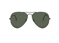 OCCHIALI DA SOLE RAY-BAN AVIATOR 3025 (L2823) nero con lenti verdi