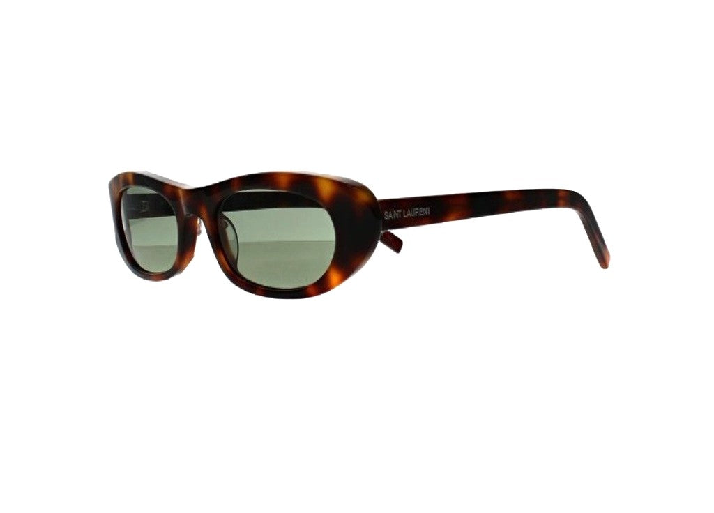 SAINT LAURENT SL 557 (002) SUNGLASSES Shiny Dark Havana Green