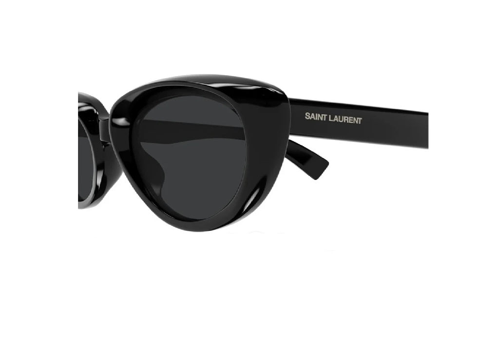 SAINT LAURENT SL 859 (001) black acetate sunglasses with black lenses