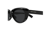 SAINT LAURENT SL 859 (001) black acetate sunglasses with black lenses