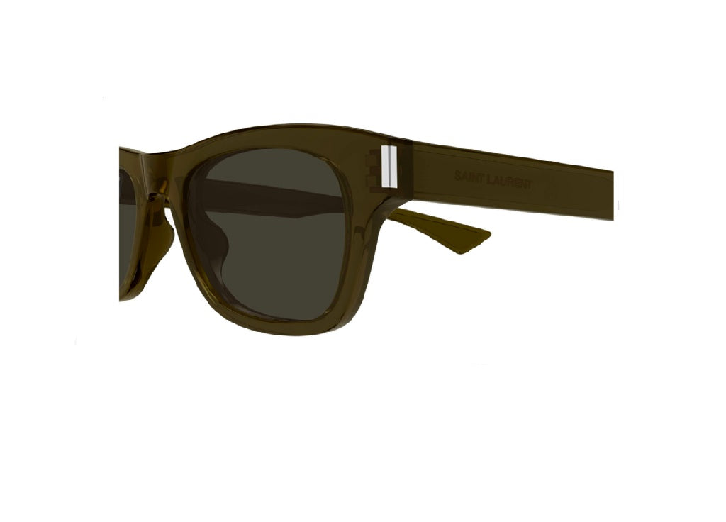 OCCHIALI DA SOLE SAINT LAURENT SL 877 (004) acetato marrone con lenti grigie
