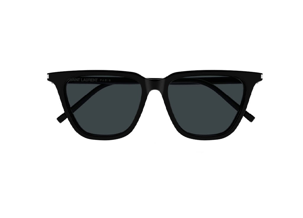 SAINT LAURENT SL 889 SULPICE THIN SUNGLASSES (001) acetate Black Gloss Black