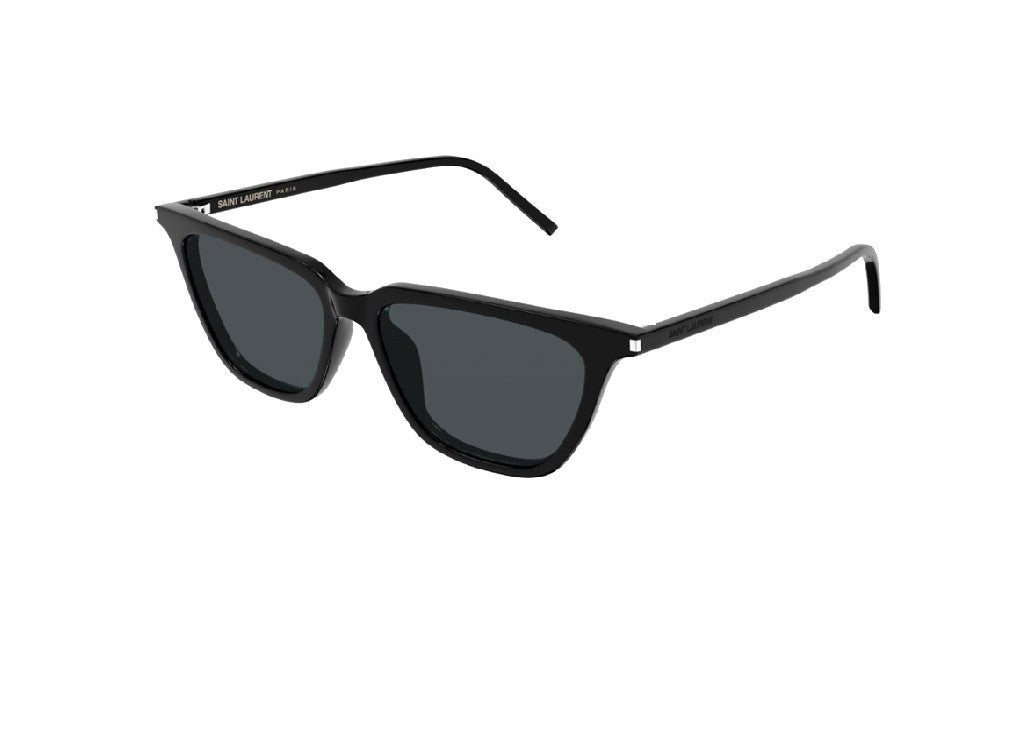 SAINT LAURENT SL 889 SULPICE THIN SUNGLASSES (001) acetate Black Gloss Black