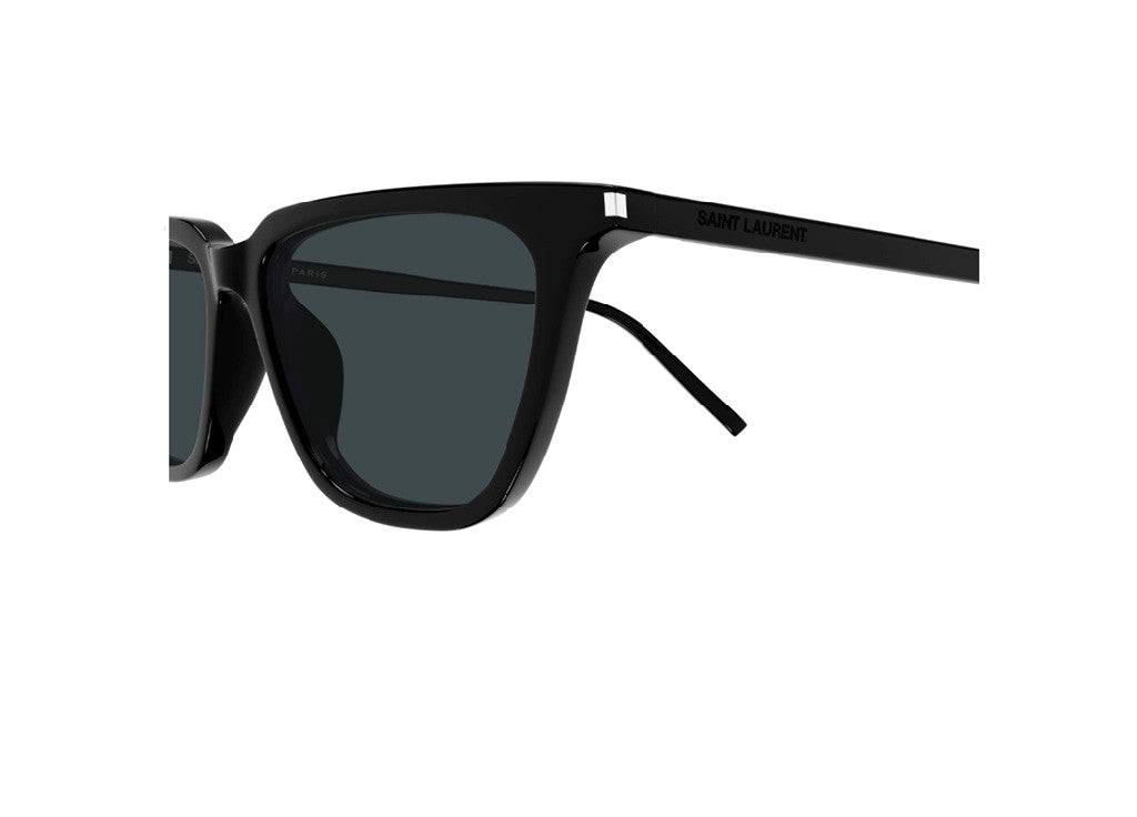 SAINT LAURENT SL 889 SULPICE THIN SUNGLASSES (001) acetate Black Gloss Black