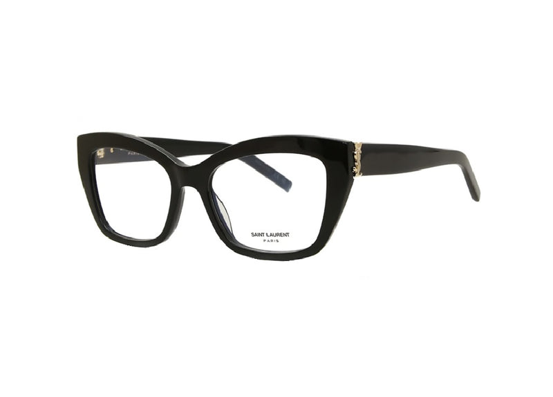 SAINT LAURENT SL M117 (001) montatura da vista unisex in acetato nero lucido