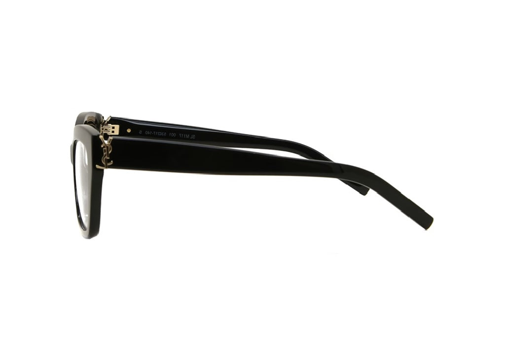 SAINT LAURENT SL M117 (001) unisex optical frame in shiny black acetate