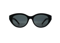 SAINT LAURENT SLM148 (001) SONNENBRILLE Schwarzes Acetat mit grauen Gläsern