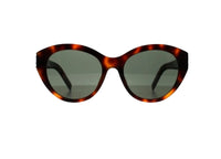 SAINT LAURENT SLM148 (003) SONNENBRILLE Glänzendes Havanna mit grauen Gläsern