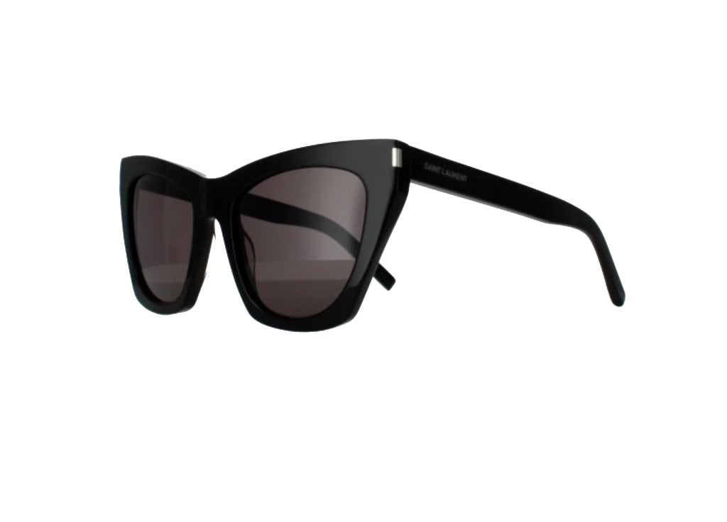 SAINT LAURENT SL 214 KATE (001) SUNGLASSES Black Grey Oversized