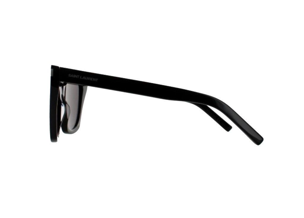 SAINT LAURENT SL 214 KATE (001) SUNGLASSES Black Grey Oversized