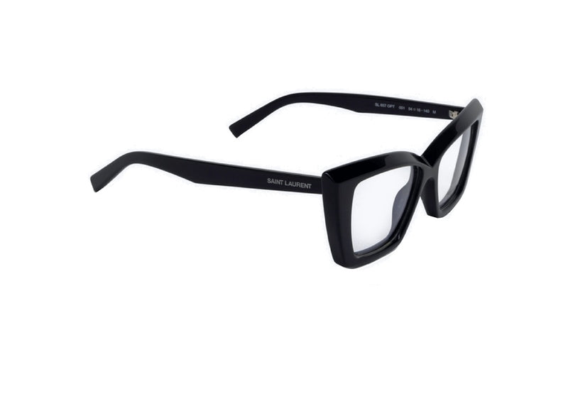 SAINT LAURENT SL 657 OPT (001) montatura da vista unisex in acetato nero