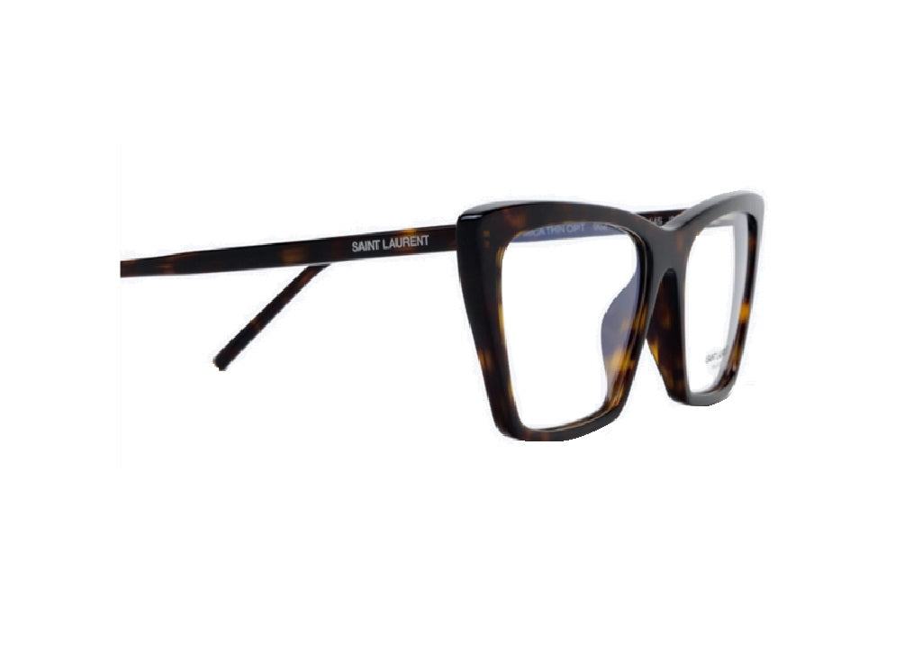 SAINT LAURENT SL 737 MICA THIN OPT (002) montatura da vista unisex in acetato havana