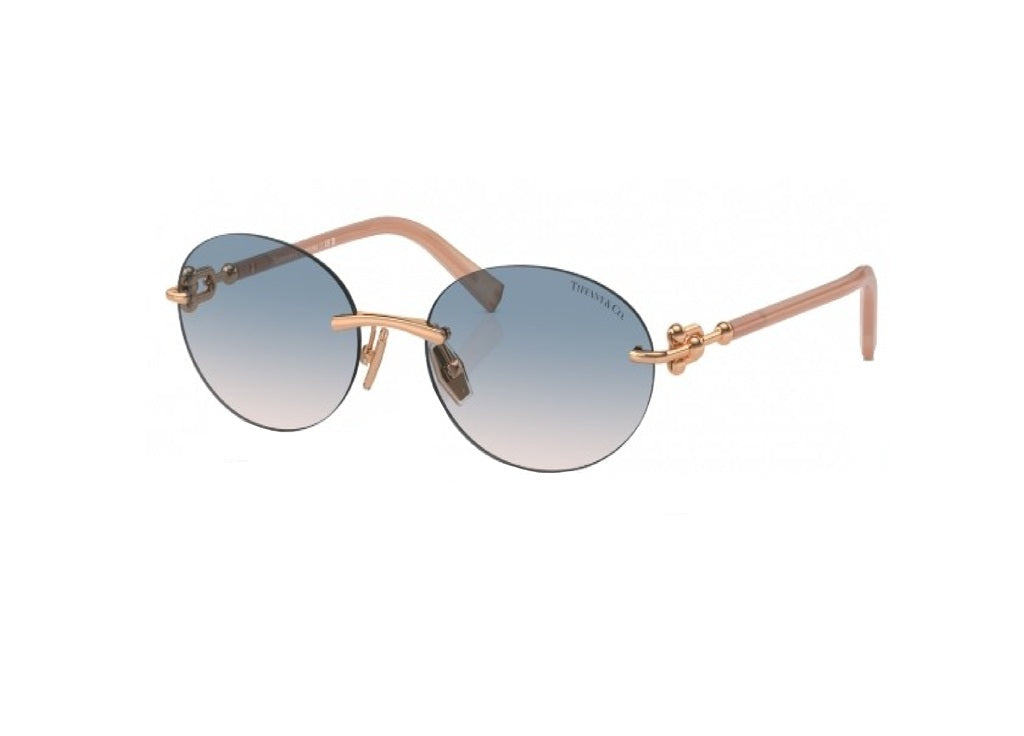 TIFFANY &amp; CO. TF3104D (621716) Asian Fit Gold Gradient Blau Sonnenbrille