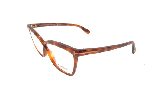 TOM FORDFT5267/V (053)  montatura da vista unisex, cat eye in acetato color havana