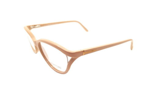 TOM FORD FT5280/V (072) montatura da vista da donna, cat eye in acetato color beige