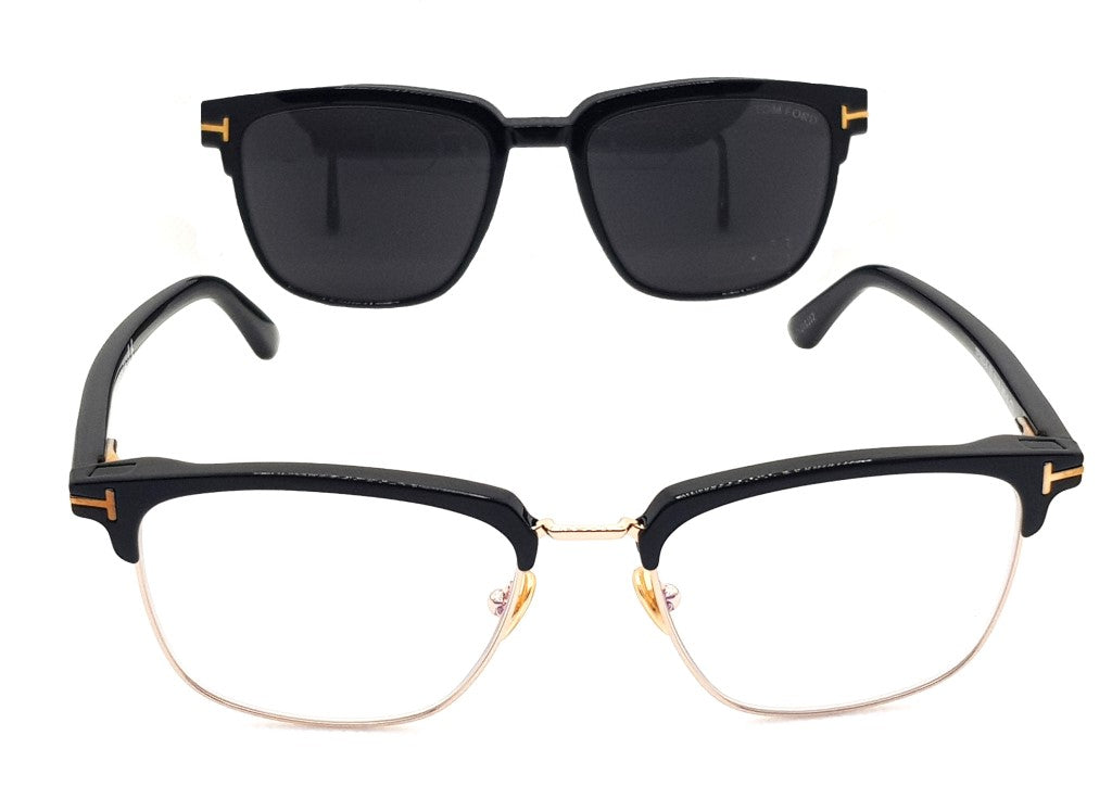 TOM FORD FT5683-B (001) Blue block clip-on optical frame