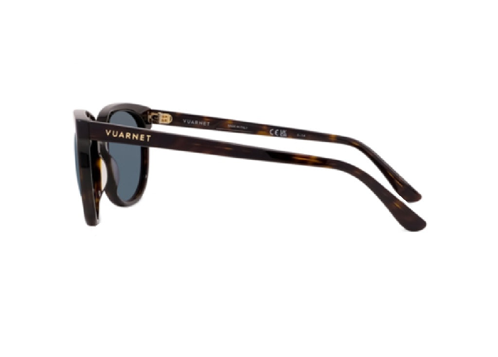 OCCHIALI DA SOLE VUARNET VU40014I (52X) in acetato havana con lenti Polarlynx blu